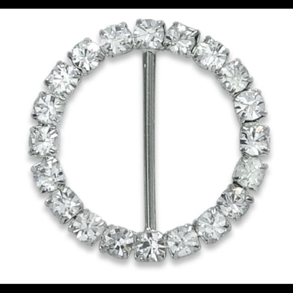 Crystal Rhinestone Buckle, Set of 6